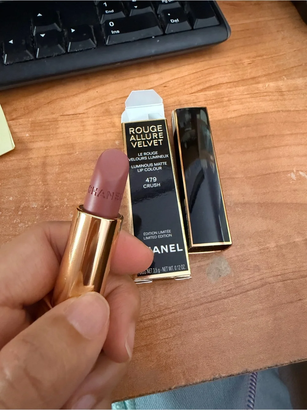 Chanel Rouge Allure Velvet Matt lipstick 479 crush